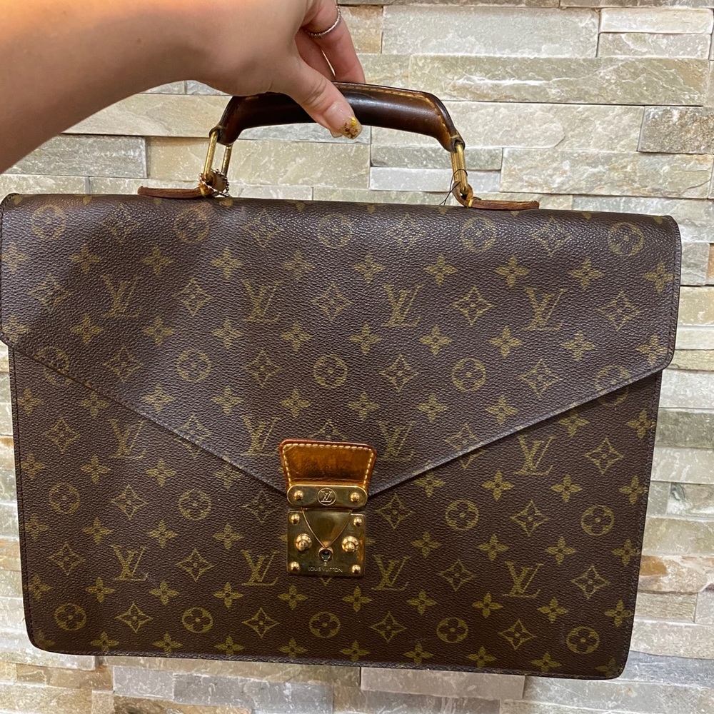Louis Vuitton Brown Monogram Laptop Bag